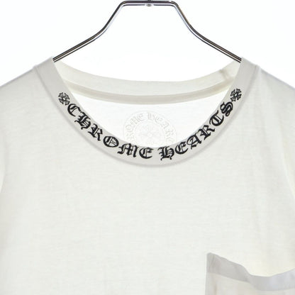 Chrome Hearts CH Short Sleeve Neck Logo Print T-Shirt White — view 3