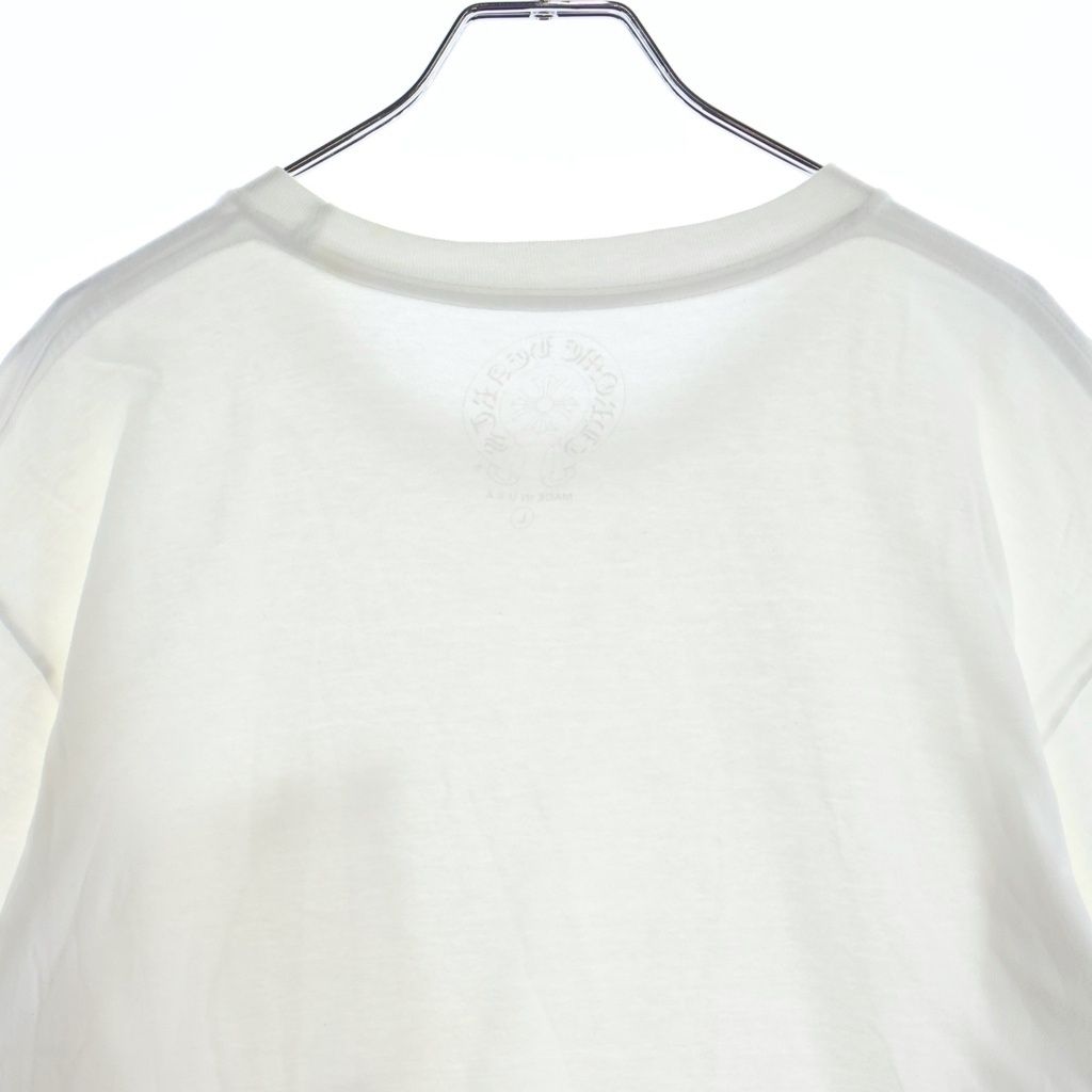 Chrome Hearts CH Short Sleeve Neck Logo Print T-Shirt White — view 4