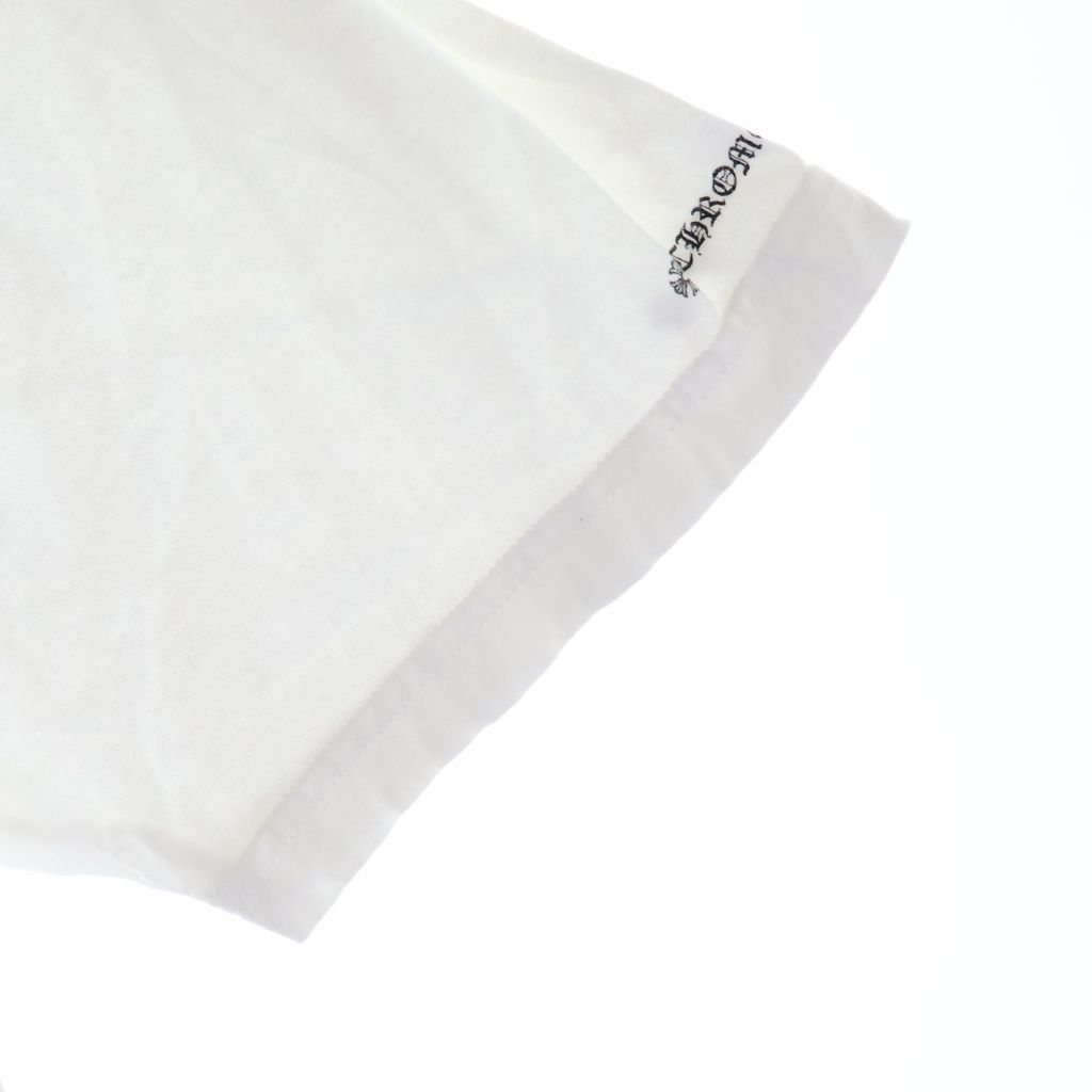 Chrome Hearts CH Short Sleeve Neck Logo Print T-Shirt White — view 6