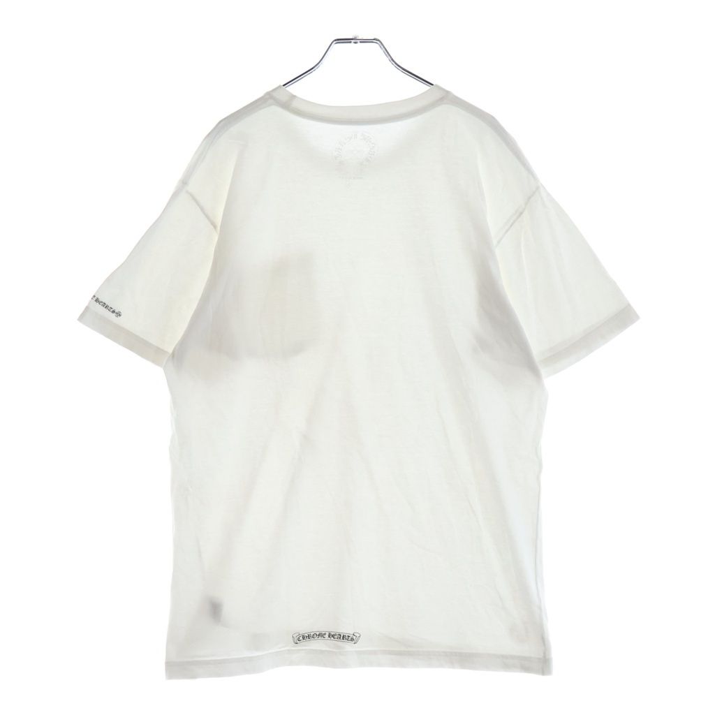 Chrome Hearts CH Short Sleeve Neck Logo Print T-Shirt White — view 2