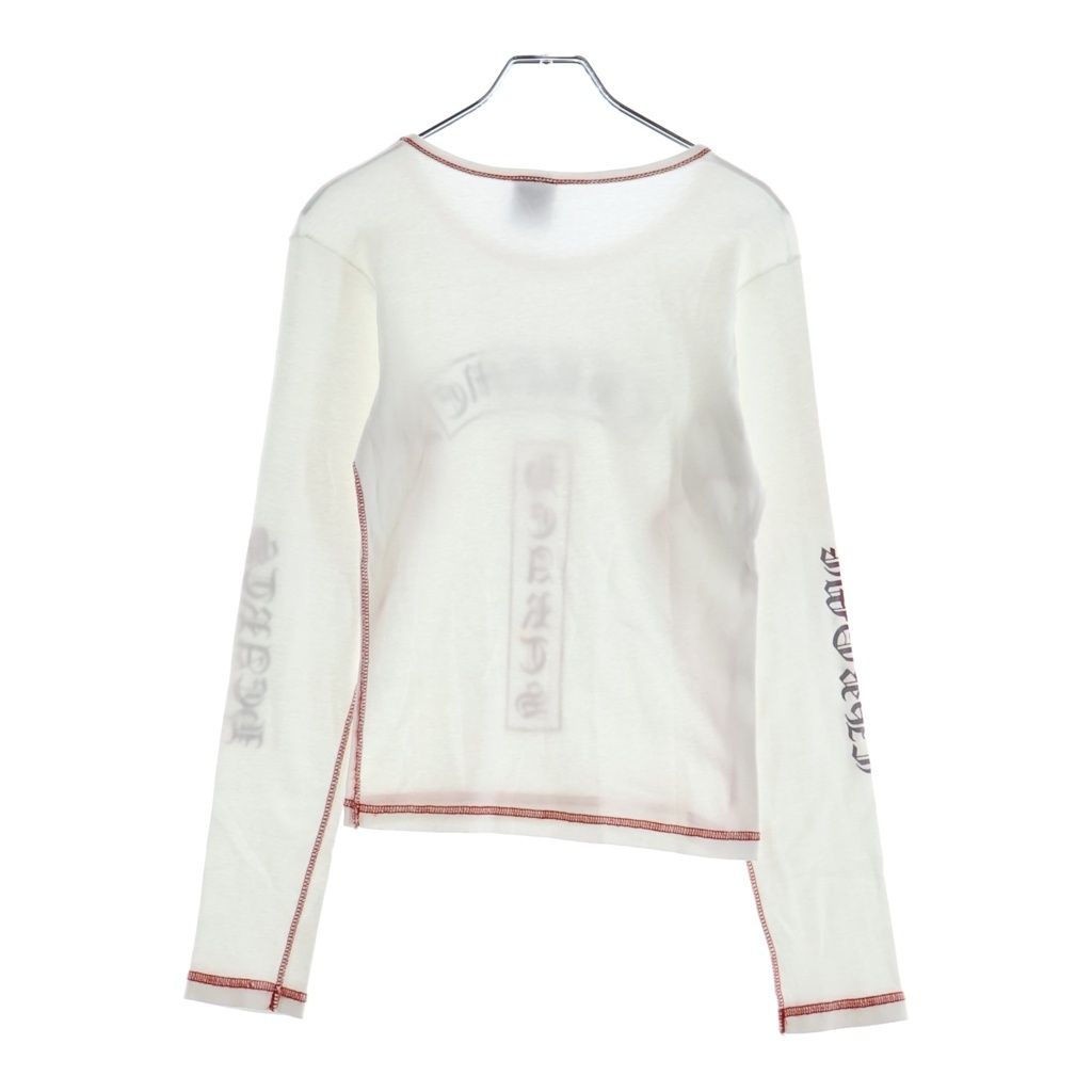 Chrome Hearts Vintage T Bar Sleeve Gradation Logo Inside Out Long Crew Neck Top — view 2