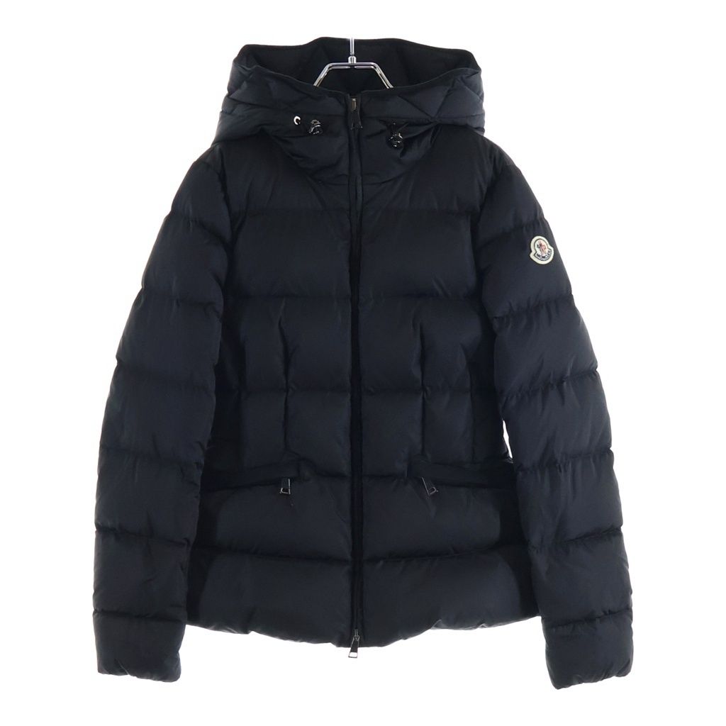 Moncler Avocette Nylon Long Down Jacket Black