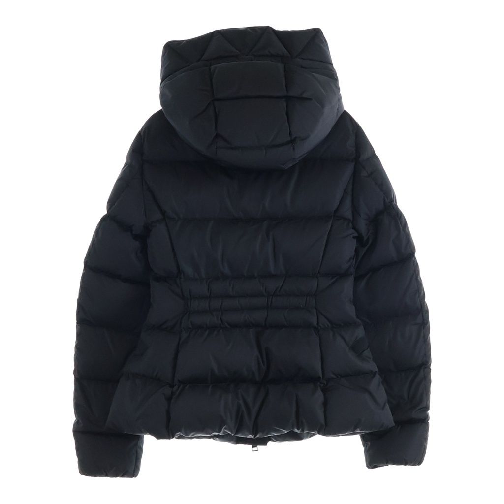 Moncler Avocette Nylon Long Down Jacket Black — view 2