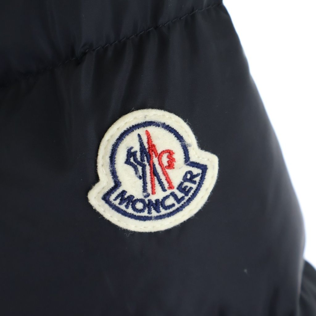 Moncler Avocette Nylon Long Down Jacket Black — view 5