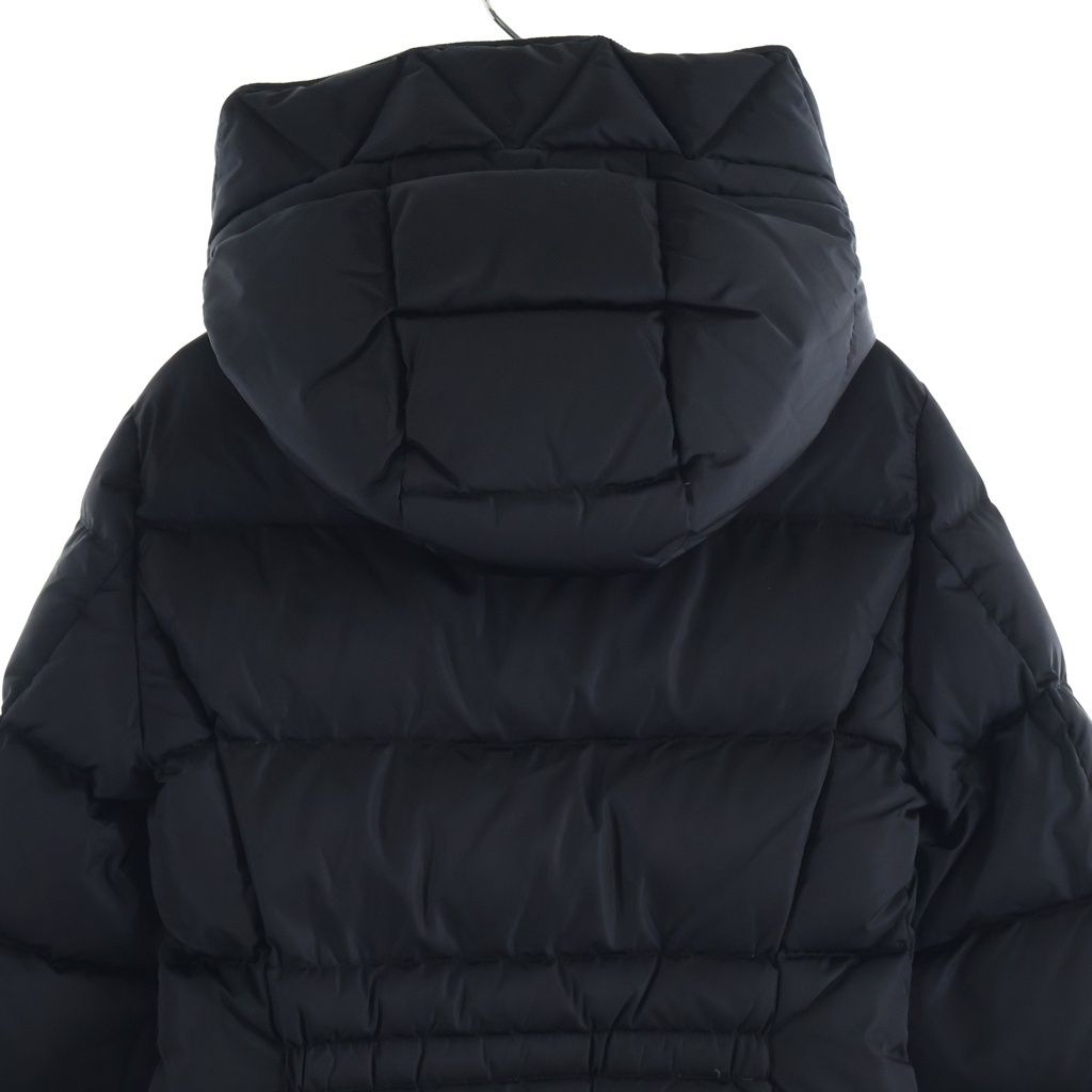 Moncler Avocette Nylon Long Down Jacket Black — view 4