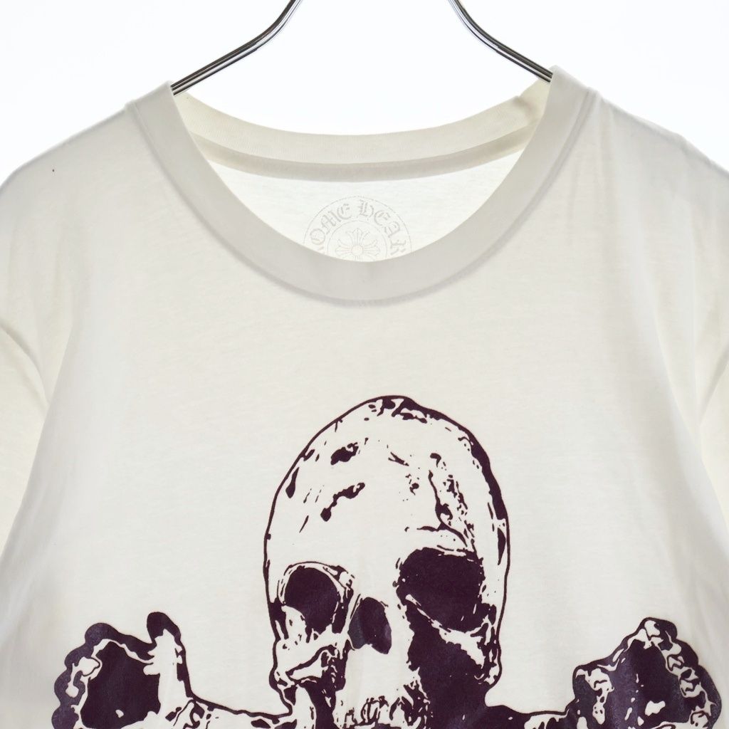 Chrome Hearts Foti Harris Steeter Skull Print Short Sleeve T-Shirt White — view 3
