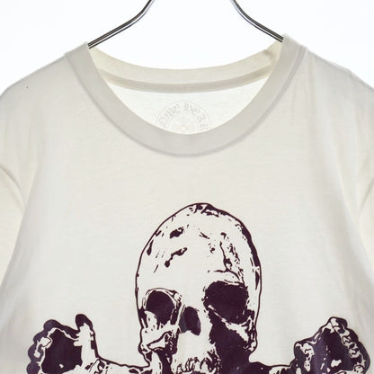 Chrome Hearts Foti Harris Steeter Skull Print Short Sleeve T-Shirt White — view 3