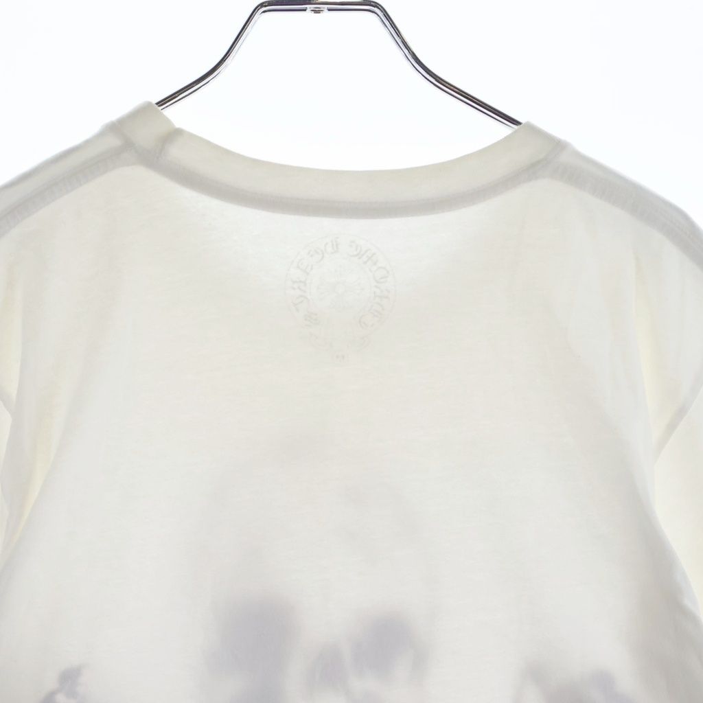 Chrome Hearts Foti Harris Steeter Skull Print Short Sleeve T-Shirt White — view 4
