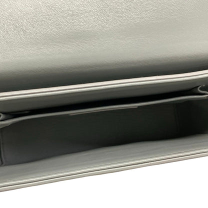 Dior Shoulder Bag Box Gray Leather — view 7