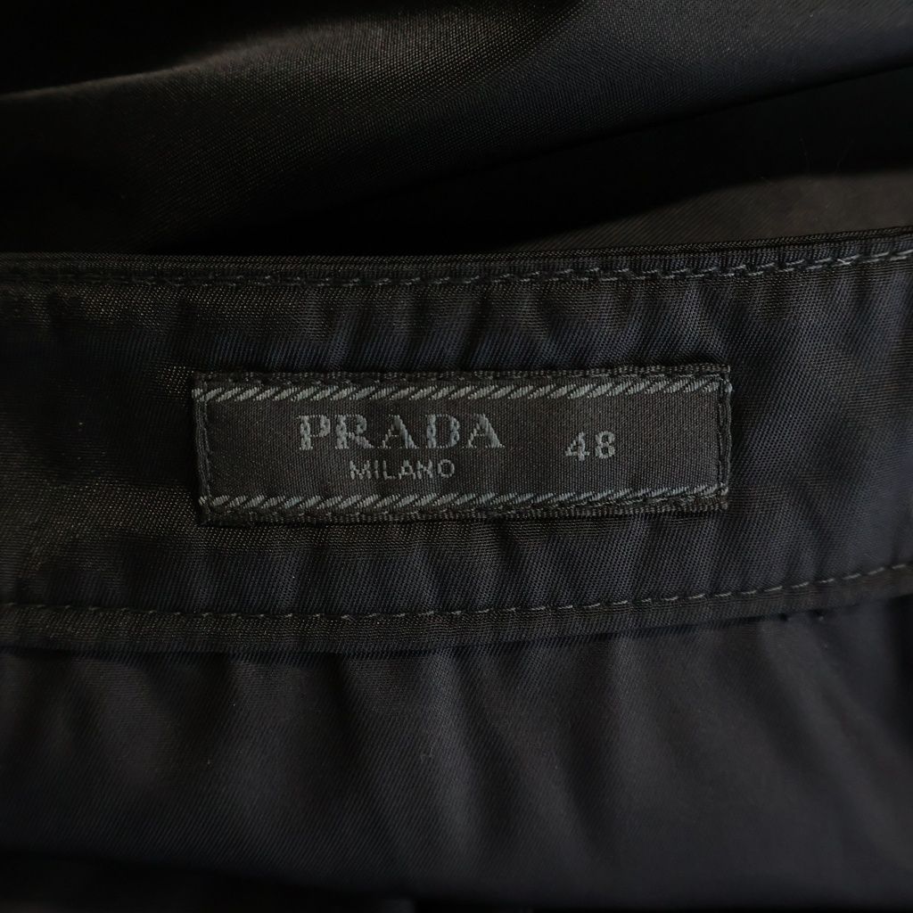 Prada Re-Nylon Slim Nylon Cargo Pants Black — view 6
