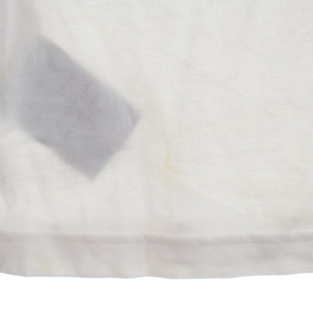 Moncler Chest Logo Embroidery Sleeve Patch Short Polo Shirt White — view 5