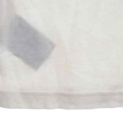 Moncler Chest Logo Embroidery Sleeve Patch Short Polo Shirt White — view 5