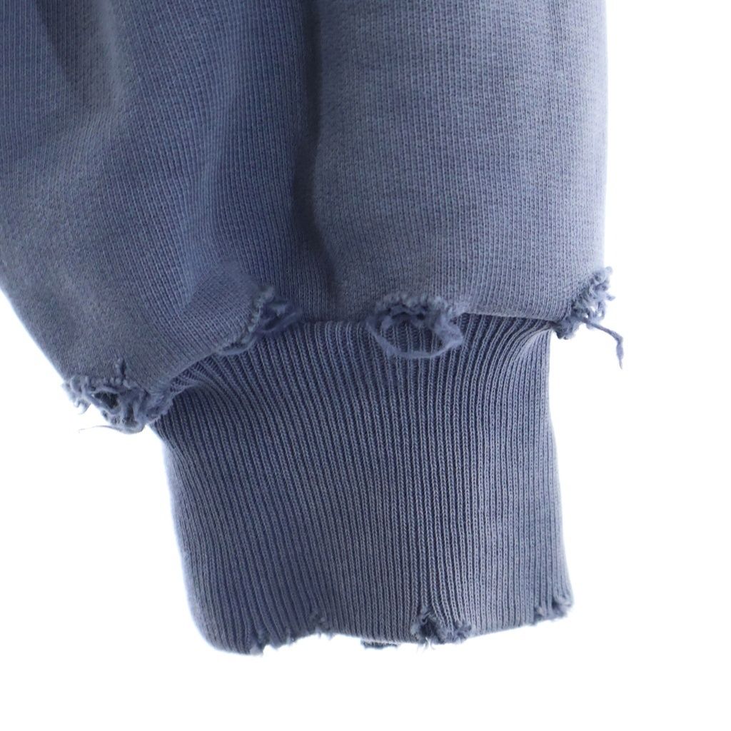 Balenciaga 24 SS Large Fit Hoodie Washed Blue — view 5