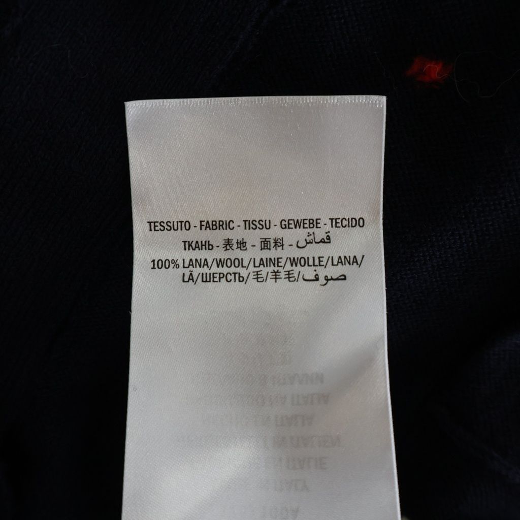 Gucci 19 SS Wool Jacquard Cardigan Logo Embroidery Navy — view 7