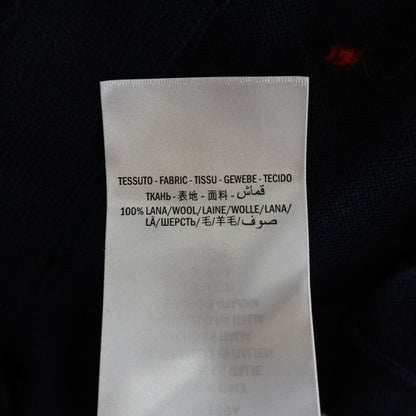 Gucci 19 SS Wool Jacquard Cardigan Logo Embroidery Navy — view 7