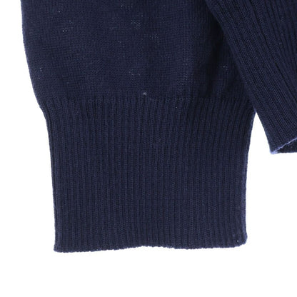 Gucci 19 SS Wool Jacquard Cardigan Logo Embroidery Navy — view 4