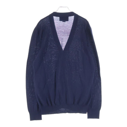 Gucci 19 SS Wool Jacquard Cardigan Logo Embroidery Navy — view 2