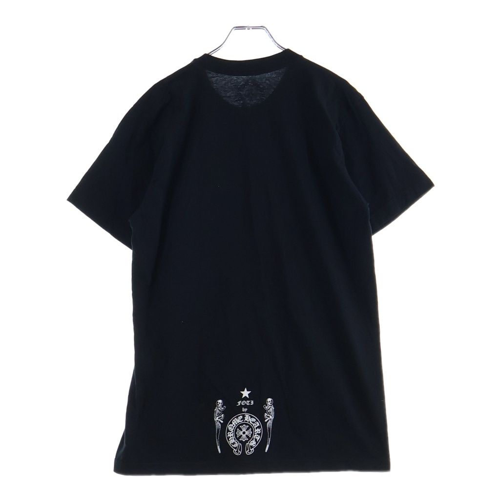 Chrome Hearts Foti Graphic Print Short Sleeve T-Shirt Crew Neck Top Black — view 2
