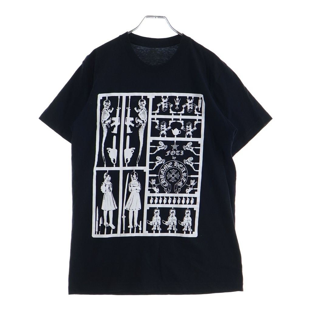 Chrome Hearts Foti Graphic Print Short Sleeve T-Shirt Crew Neck Top Black