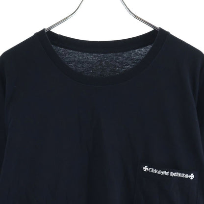 Chrome Hearts Logo Print Long Sleeve T-Shirt Crew Neck Top Black — view 3
