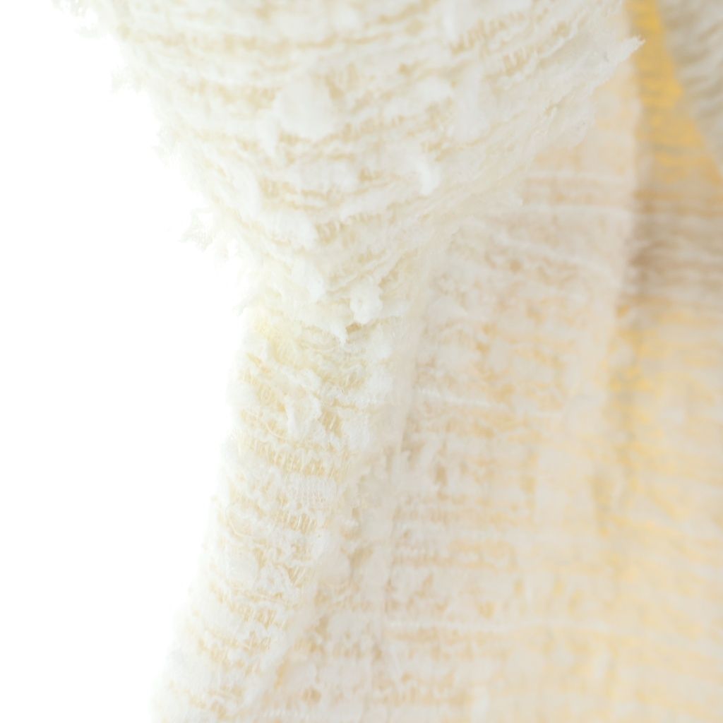 Chanel Lion Button Double Breasted Tweed Jacket Ivory — view 5