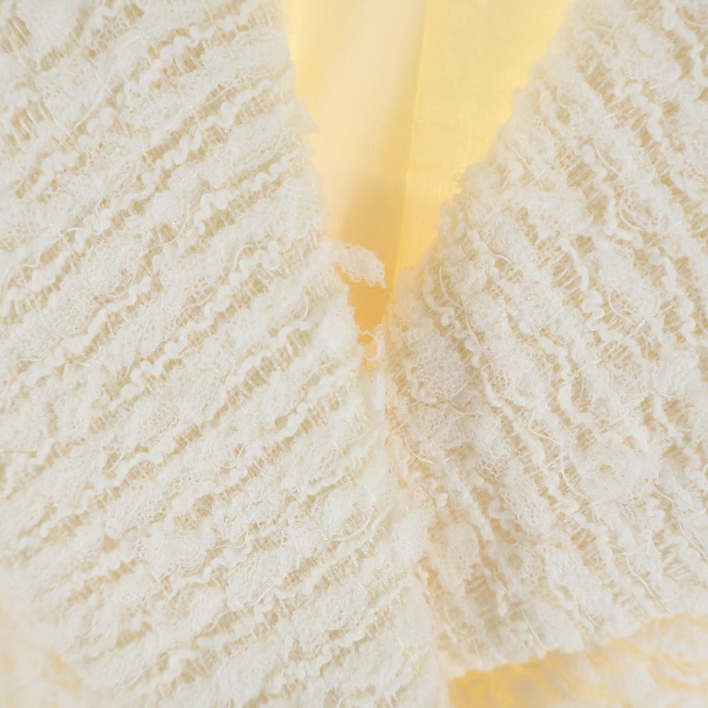 Chanel Lion Button Double Breasted Tweed Jacket Ivory — view 6
