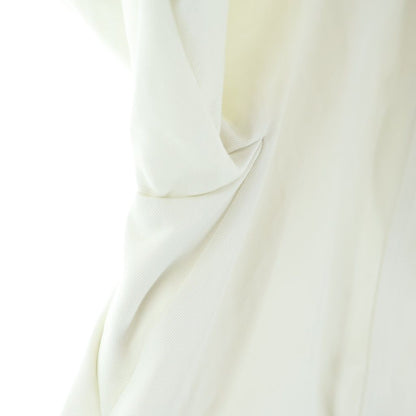 Hermes Sellier Buttons Stand Collar Cotton Twill Long Coat White — view 5
