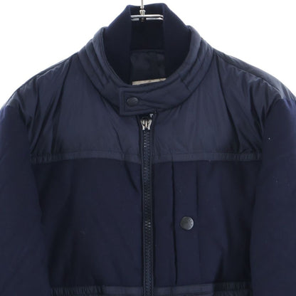 Moncler 18 AW Baptieu Wool Paneled Zip Up Jacket Navy — view 3