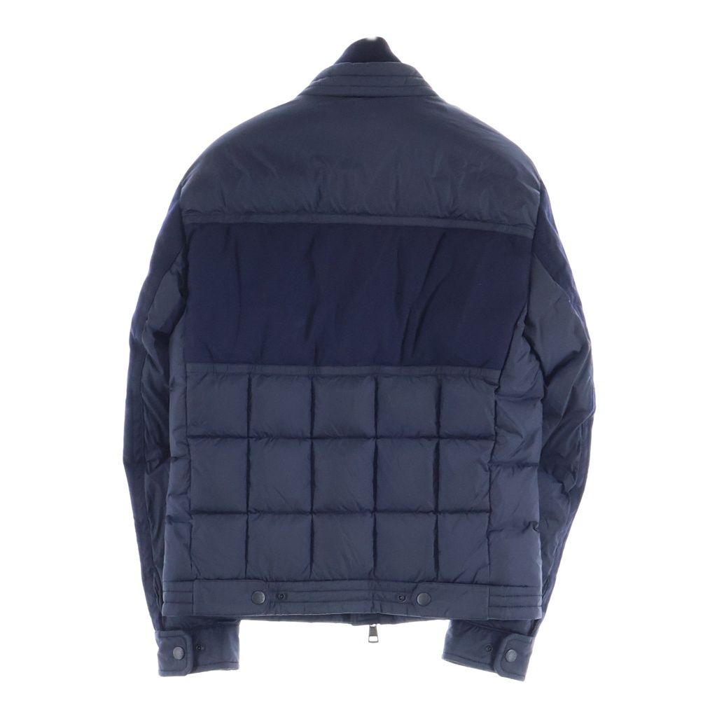 Moncler 18 AW Baptieu Wool Paneled Zip Up Jacket Navy — view 2