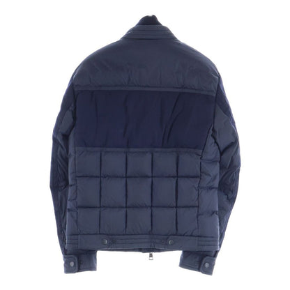 Moncler 18 AW Baptieu Wool Paneled Zip Up Jacket Navy — view 2
