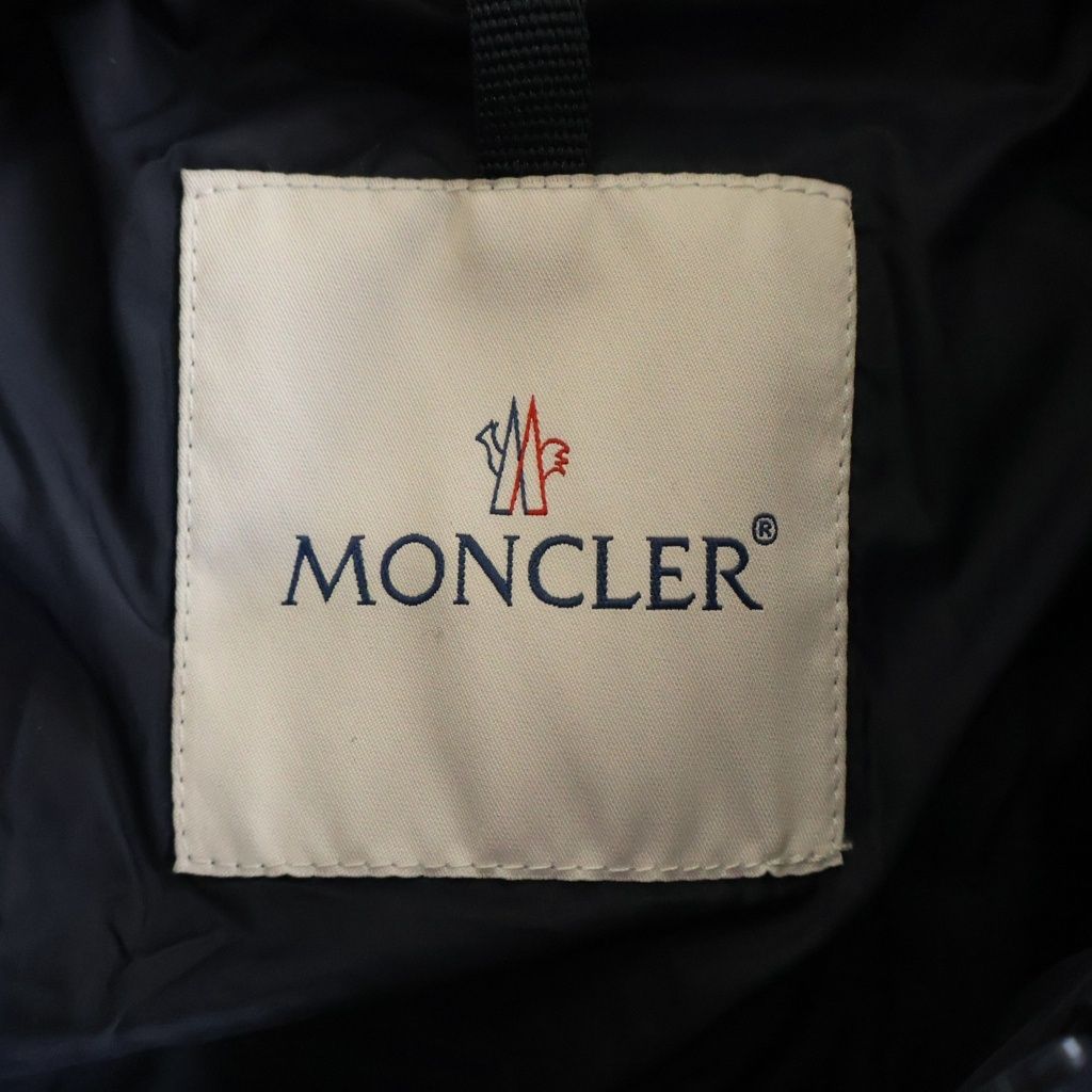 Moncler 18 AW Baptieu Wool Paneled Zip Up Jacket Navy — view 8