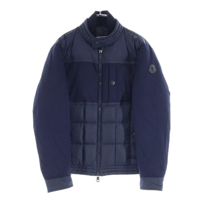 Moncler 18 AW Baptieu Wool Paneled Zip Up Jacket Navy