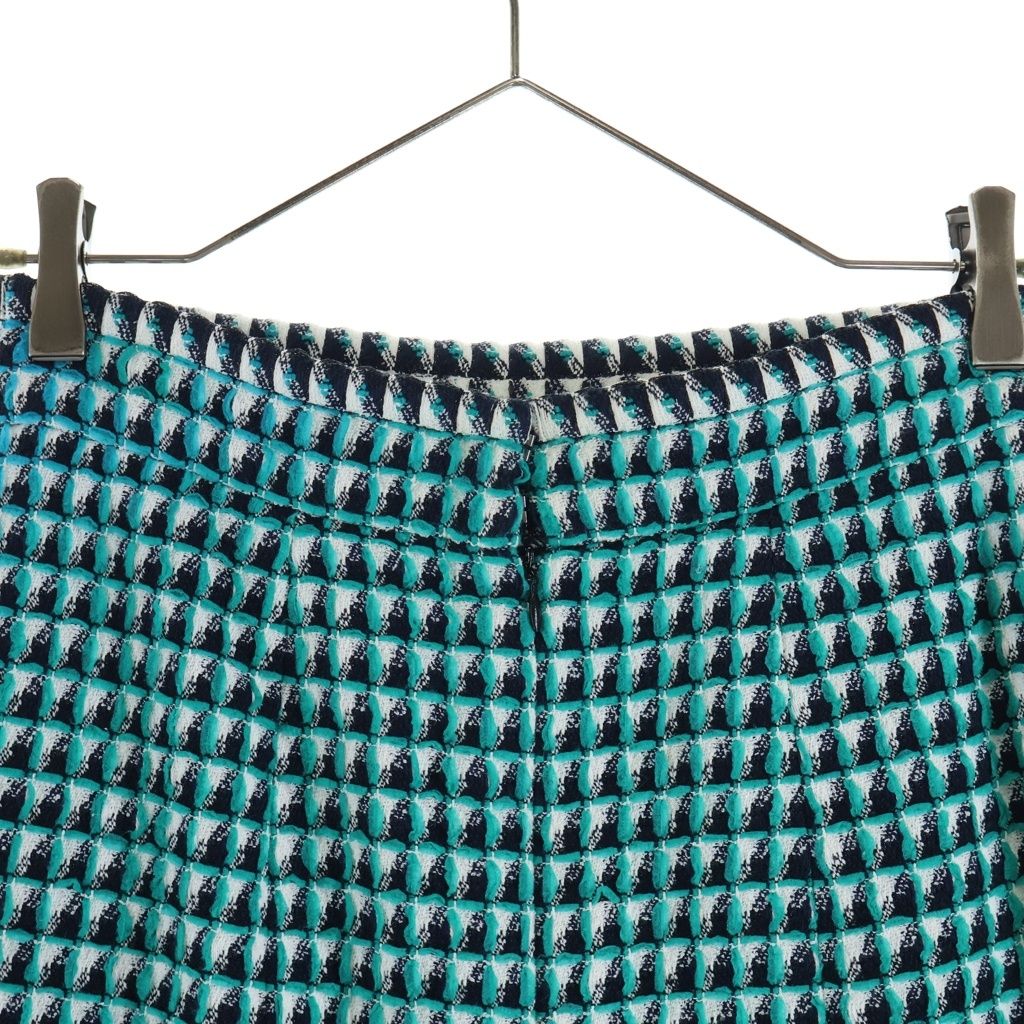 Chanel Gripoix Button Tweed Mini Skirt Green — view 4