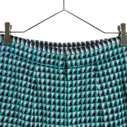 Chanel Gripoix Button Tweed Mini Skirt Green — view 4