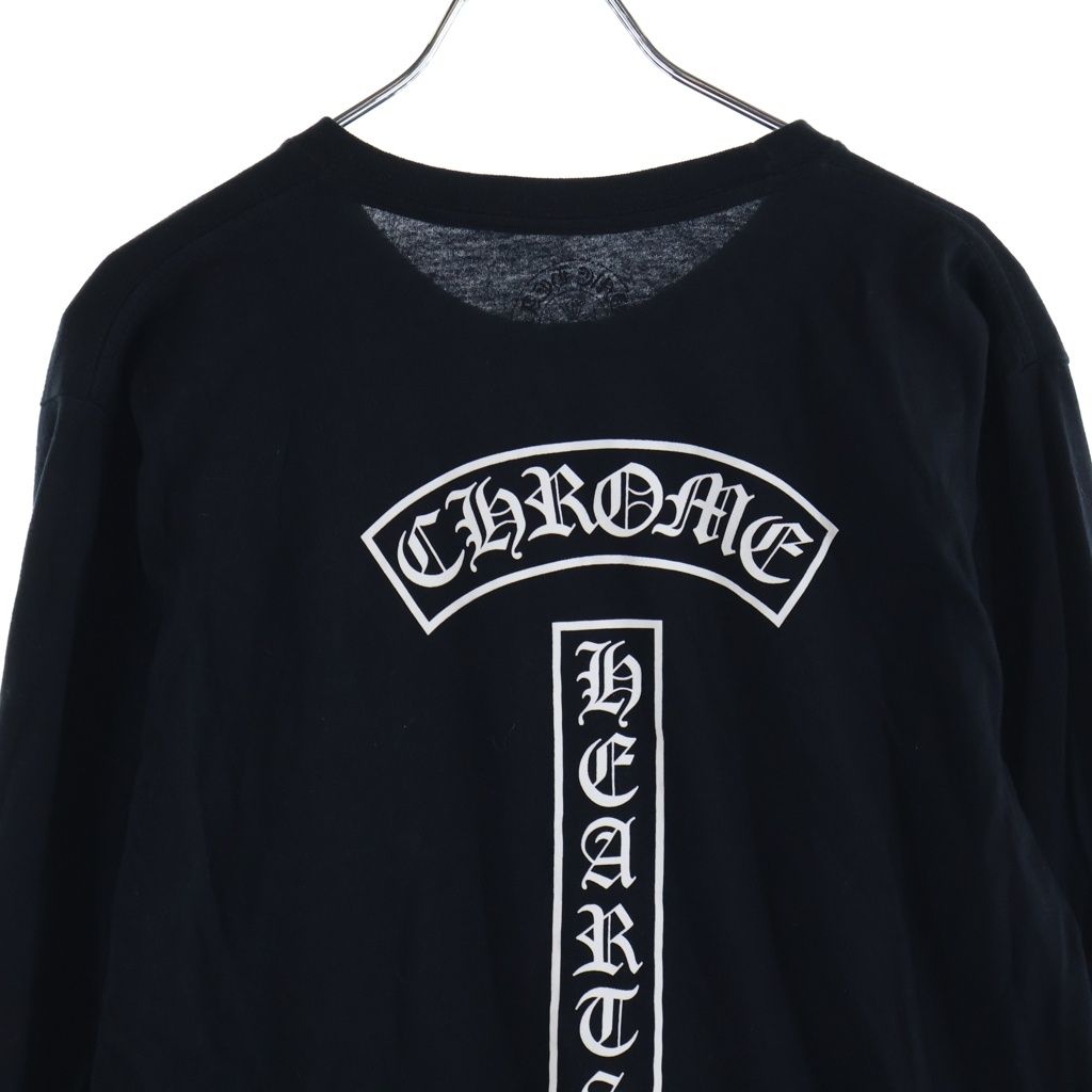 Chrome Hearts Vintage CH Long Sleeve T-Shirt Back T Bar Print T Black — view 4