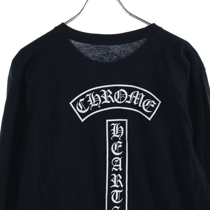 Chrome Hearts Vintage CH Long Sleeve T-Shirt Back T Bar Print T Black — view 4