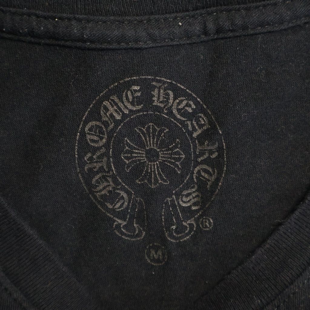 Chrome Hearts Vintage CH Long Sleeve T-Shirt Back T Bar Print T Black — view 7
