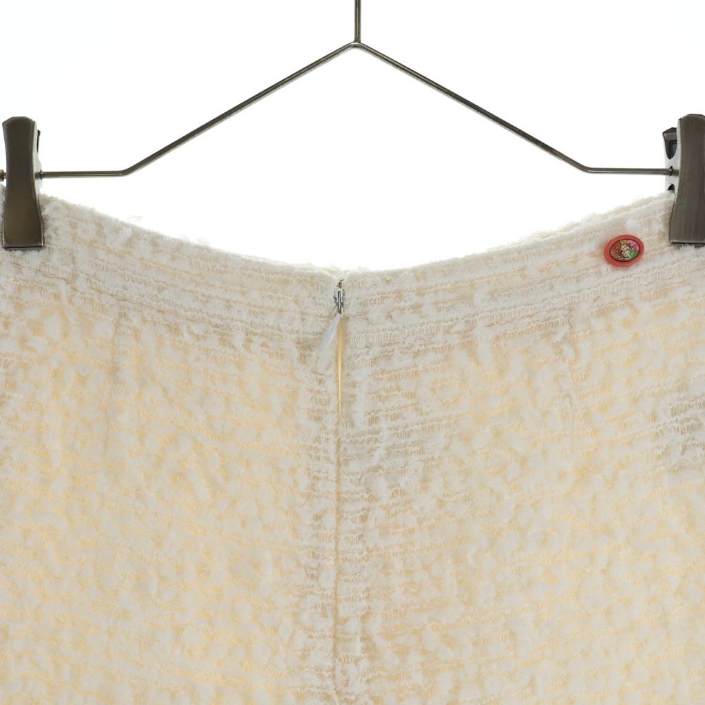 Chanel Tweed Wide Pants Ivory — view 3