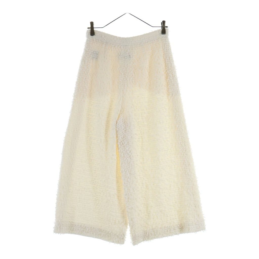 Chanel Tweed Wide Pants Ivory — view 2