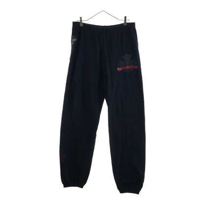 Chrome Hearts Vintage CH Plus Leather Patch Sweatpants Black