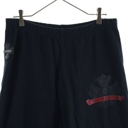 Chrome Hearts Vintage CH Plus Leather Patch Sweatpants Black — view 3