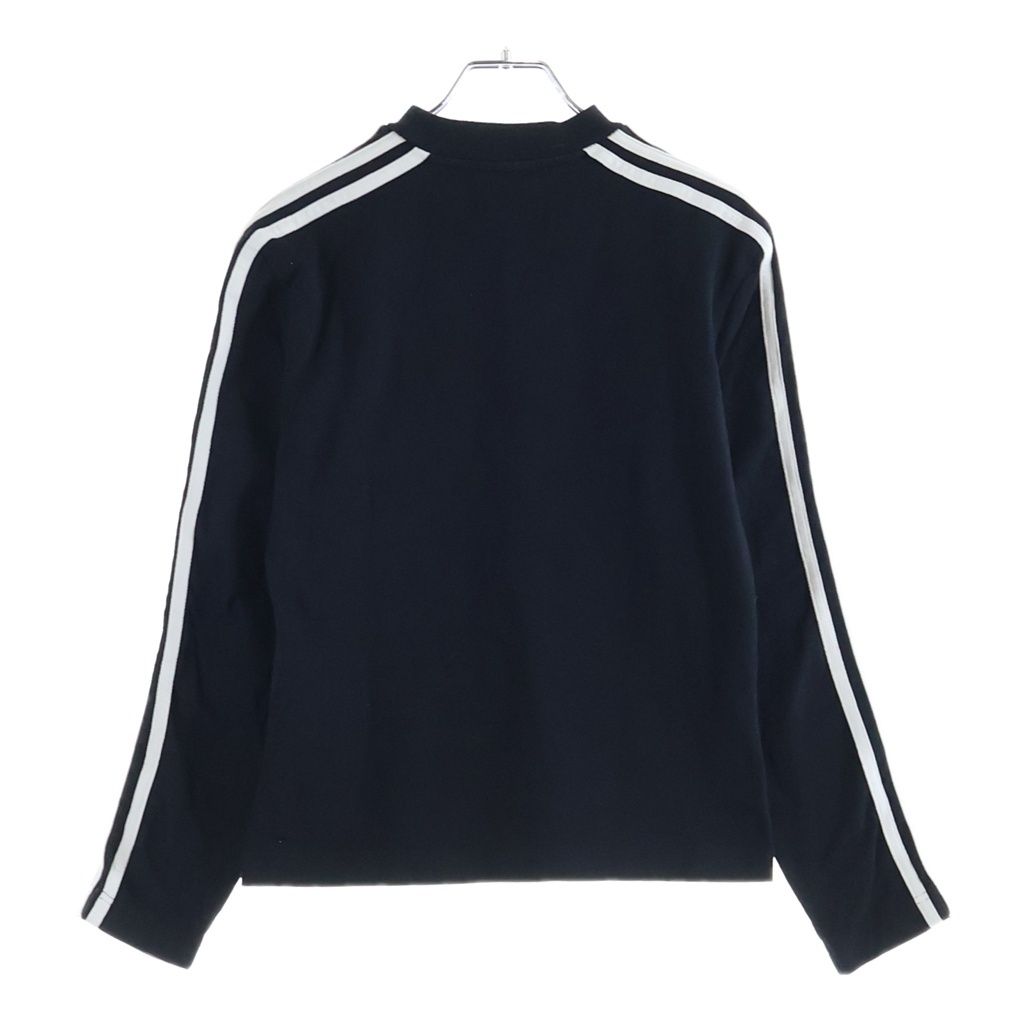 Balenciaga Adidas Logo Print Side Three Line Long Sleeve T-Shirt Black — view 2