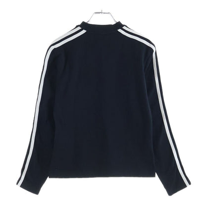 Balenciaga Adidas Logo Print Side Three Line Long Sleeve T-Shirt Black — view 2