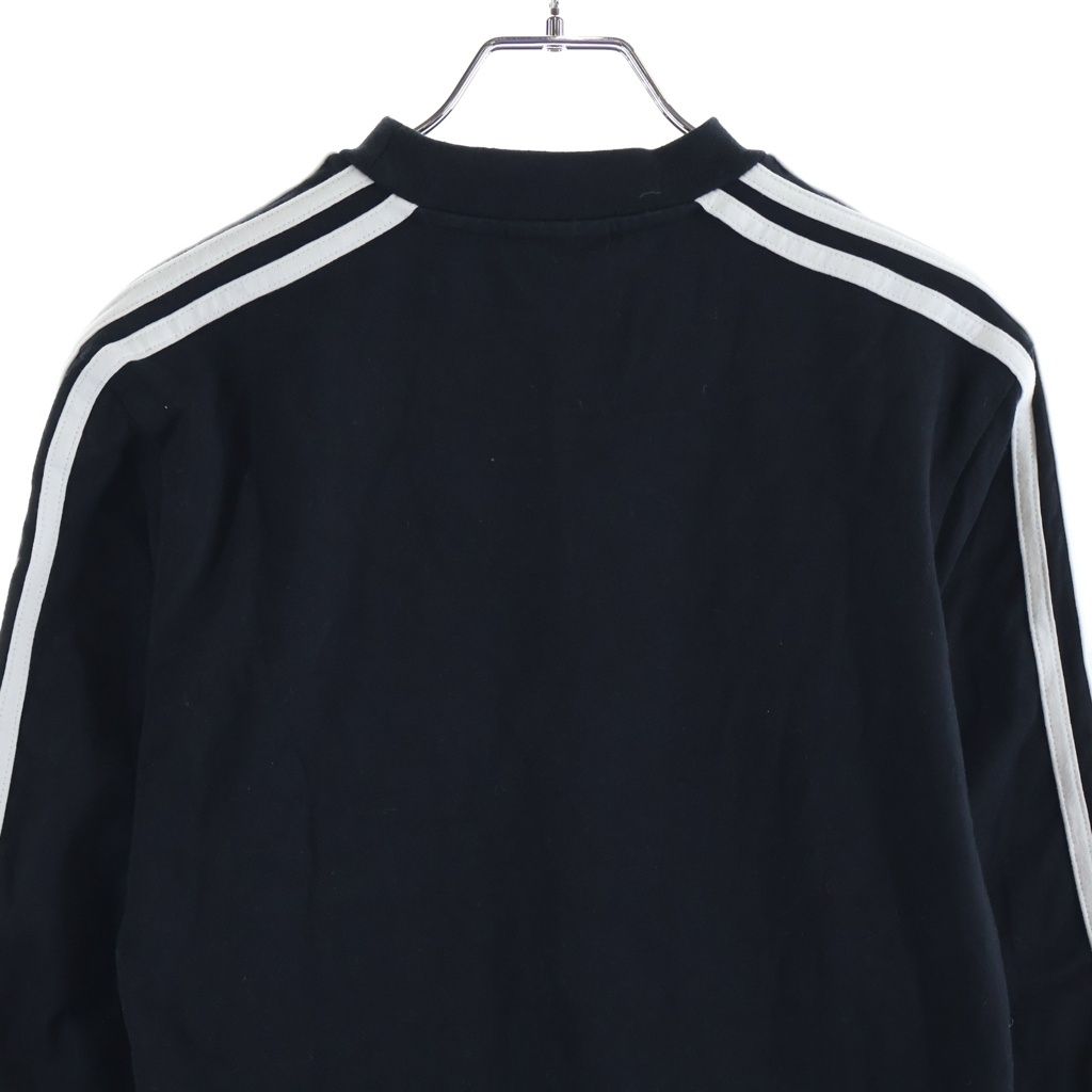 Balenciaga Adidas Logo Print Side Three Line Long Sleeve T-Shirt Black — view 4