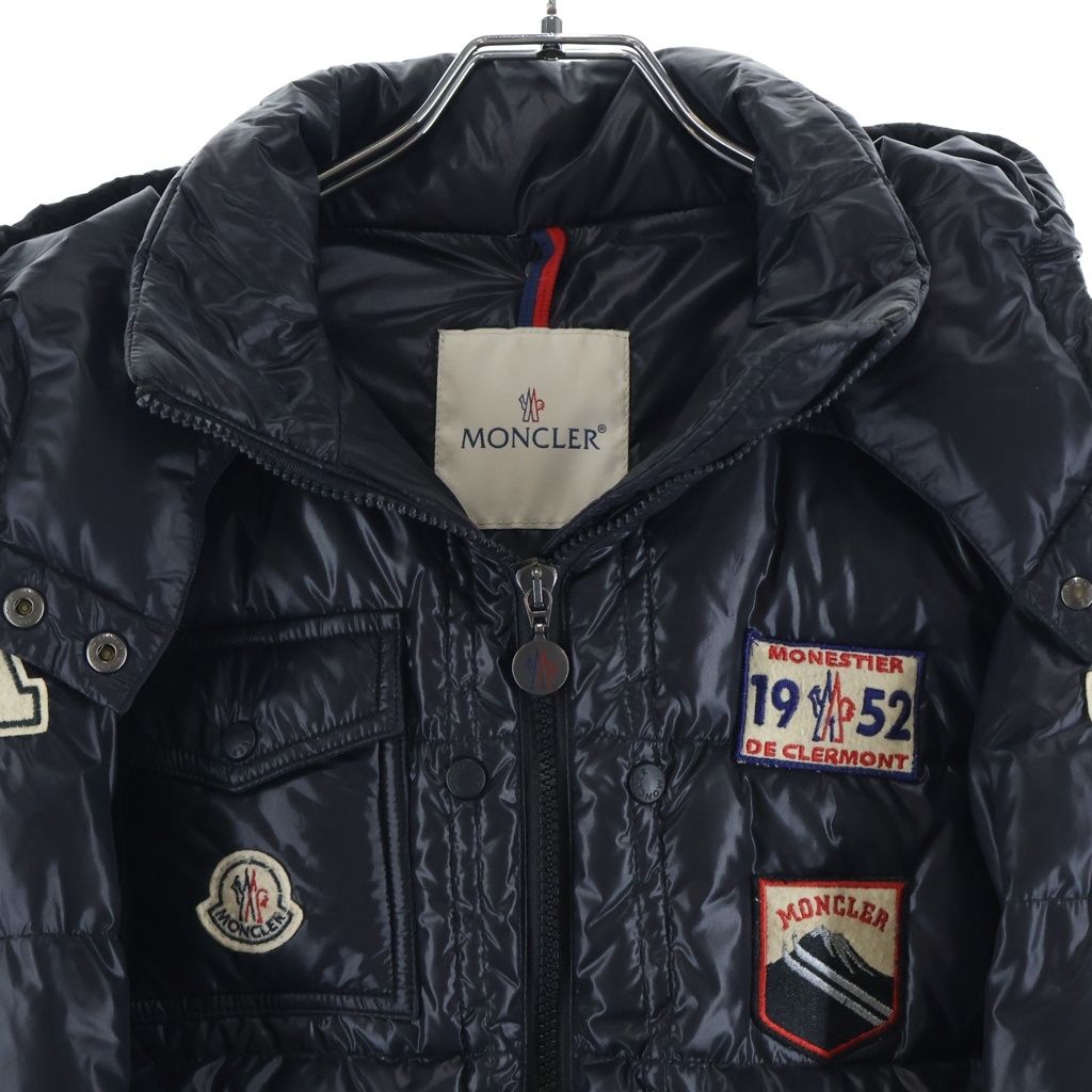 Moncler K2 Special Patch Down Jacket Black — view 3
