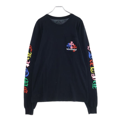 Chrome Hearts Multicolor Cemetery Cross Long Sleeve T-Shirt Black — view 2