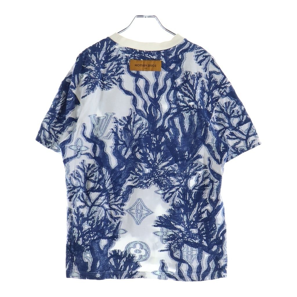 Louis Vuitton 23 AW Graphic Monogram Short Sleeve T-Shirt Blue White — view 2