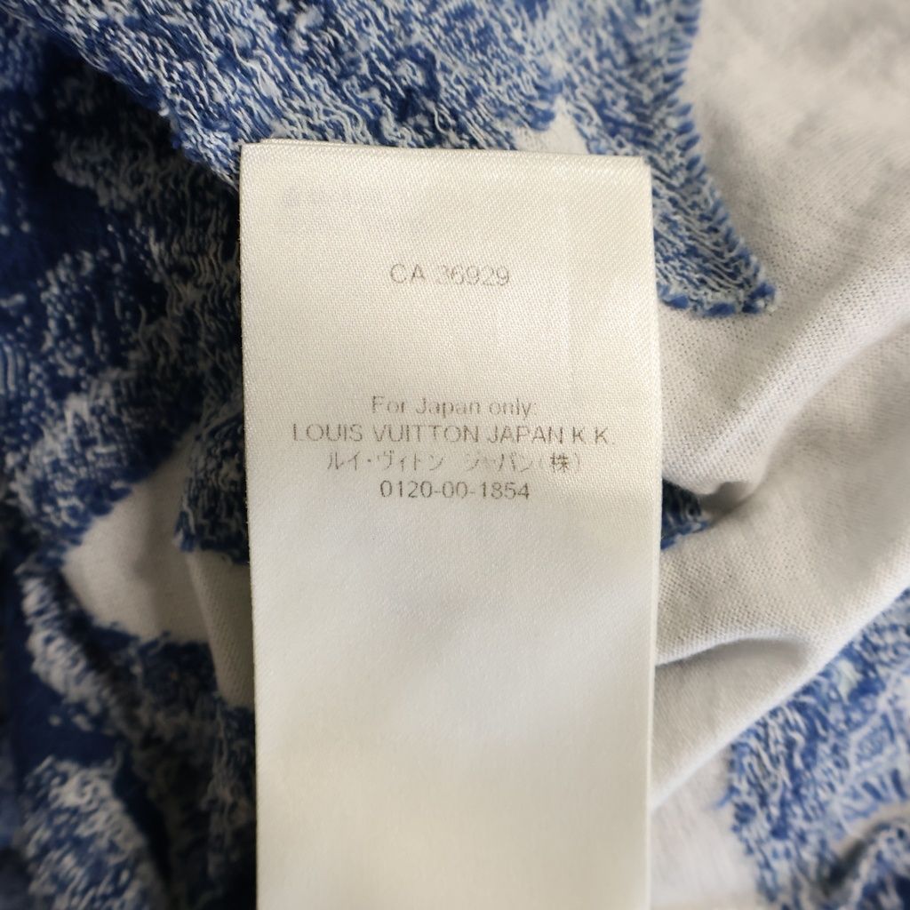 Louis Vuitton 23 AW Graphic Monogram Short Sleeve T-Shirt Blue White — view 8