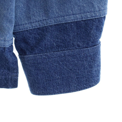 Louis Vuitton Monogram Patchwork Denim Long Sleeve Paneled Polo Shirt — view 5