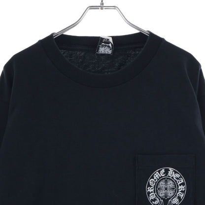Chrome Hearts Vintage CH Long Sleeve 1 Horseshoe Printed T-Shirt Crew Neck Black — view 3
